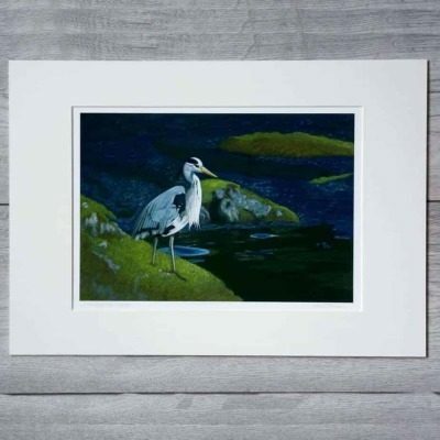 Heron giclee print by Alan Taylor Art