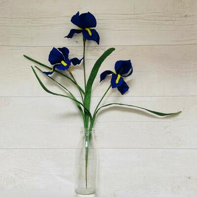 Handcrafted Paper Irises