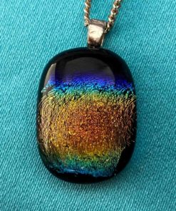 fused glass necklace