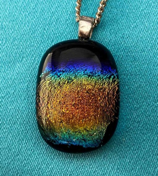 fused glass necklace