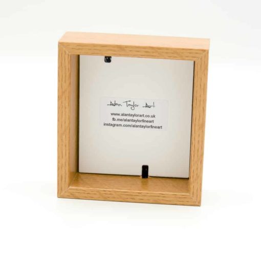 Rear view of miniature box frame by Alan Taylor Art