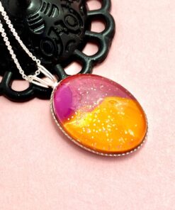 orange and pink necklace 7
