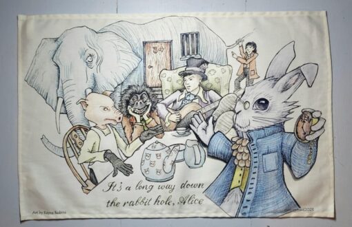 Ren and Alice teatowel