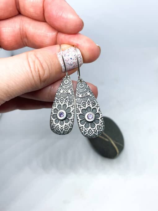 Pretty mandala earrings