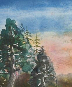 Sunset Watercolour Painting