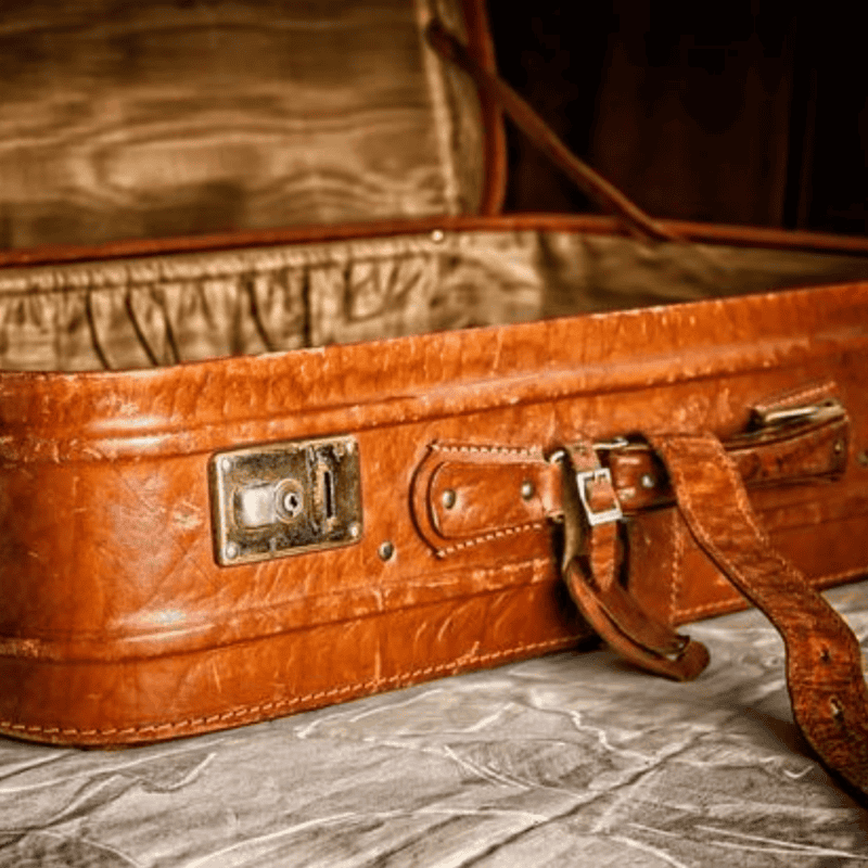 Vintage Leather suitcase